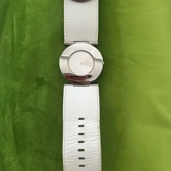 Nixon Big Glam The Superior Round Dial Leather Band Wrist Watch - Needs battery! - Picture 3 of 6